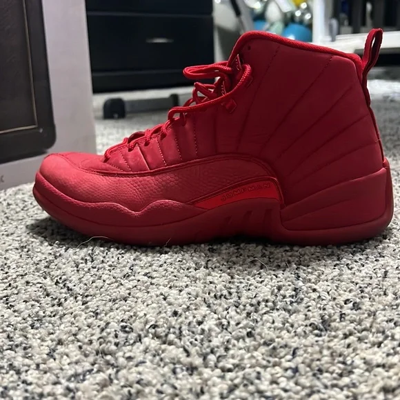 Jordan red suede 12s size 9